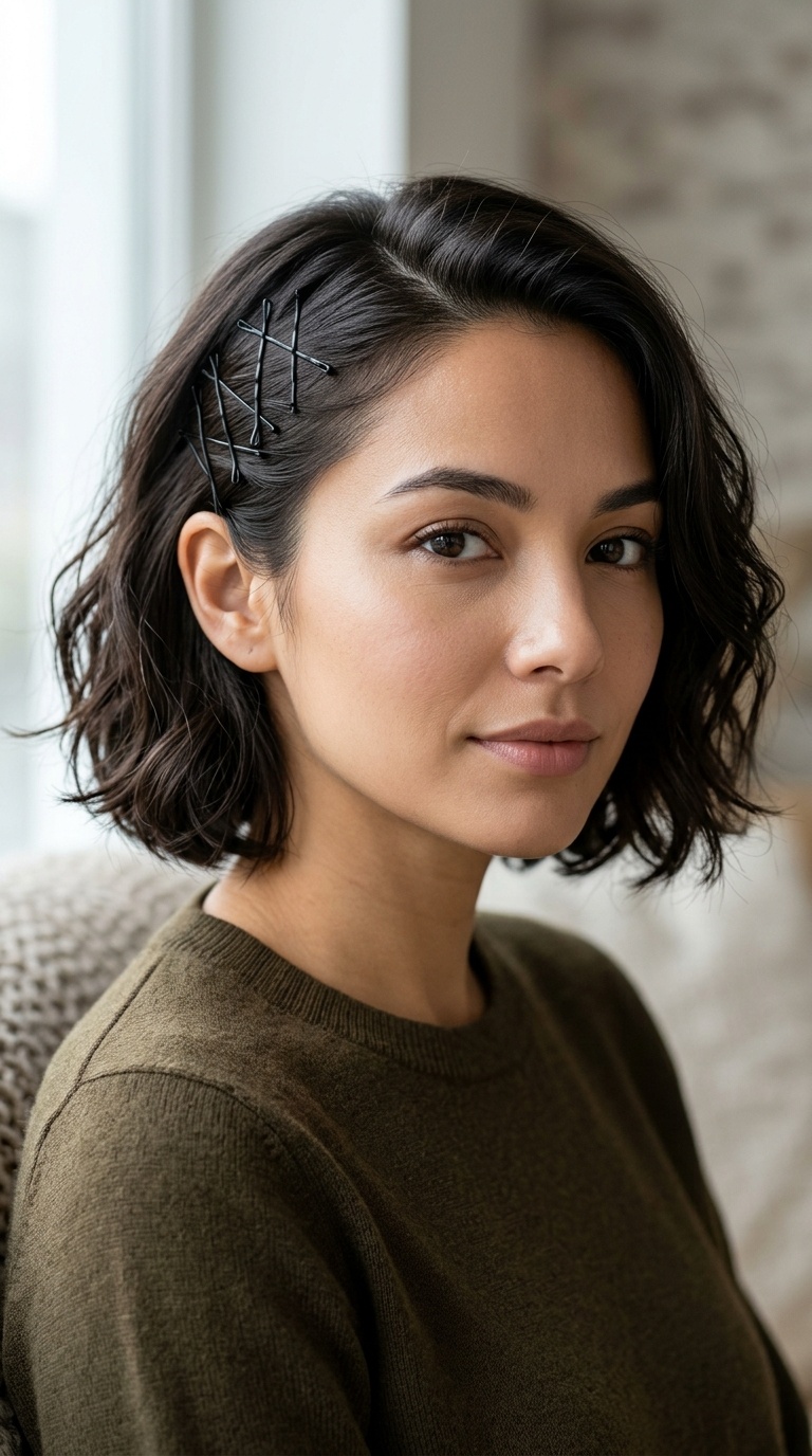 Criss-Cross Bobby Pin Art