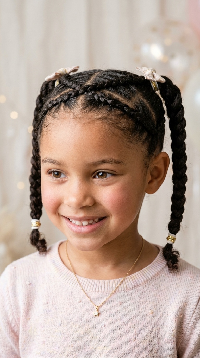 Criss-Cross Braided Pigtails