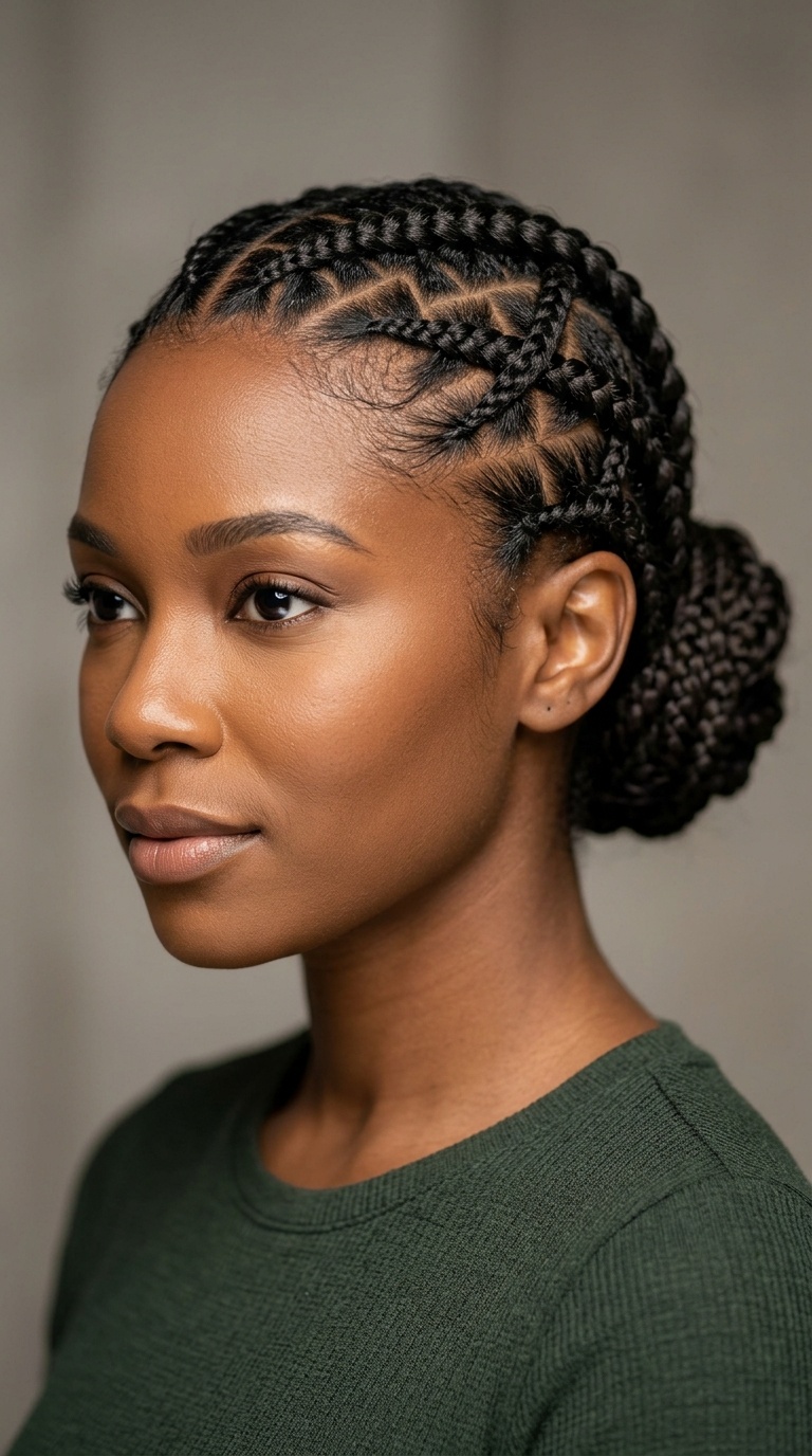 Criss-Cross Braided Updo