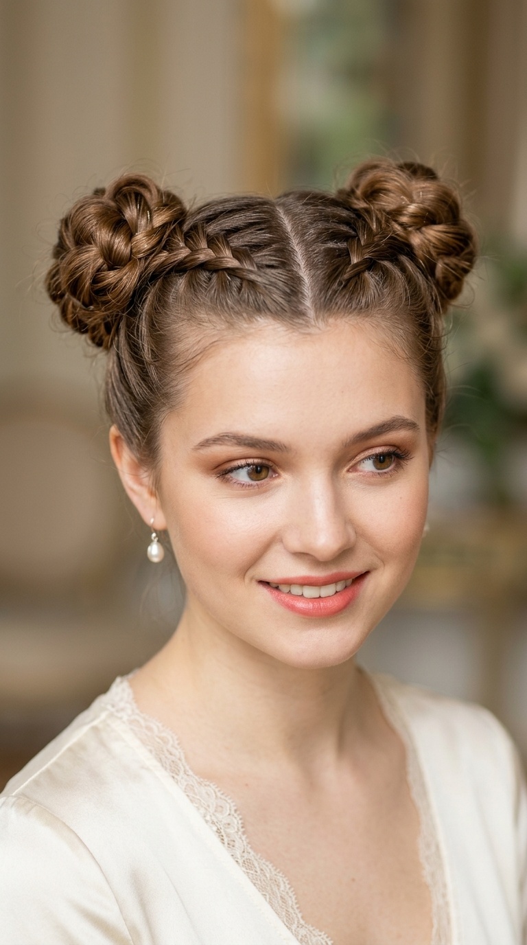 Criss-Cross Dutch Pigtail Buns
