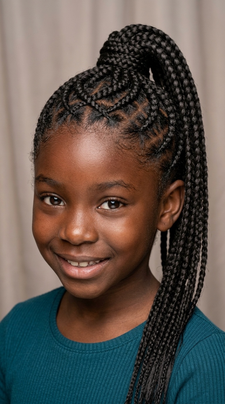 Criss-Cross Feed-In Ponytail