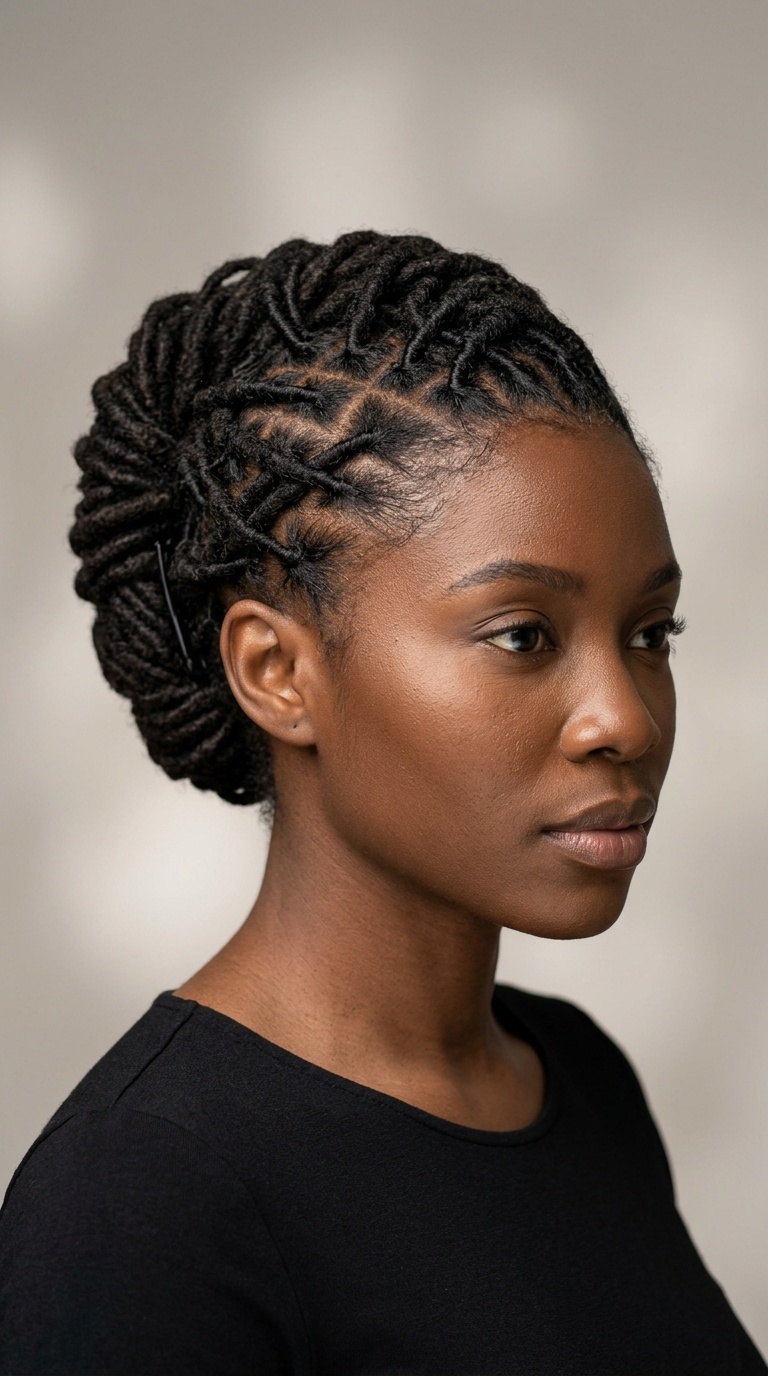 Criss-Cross French Twist with Locks