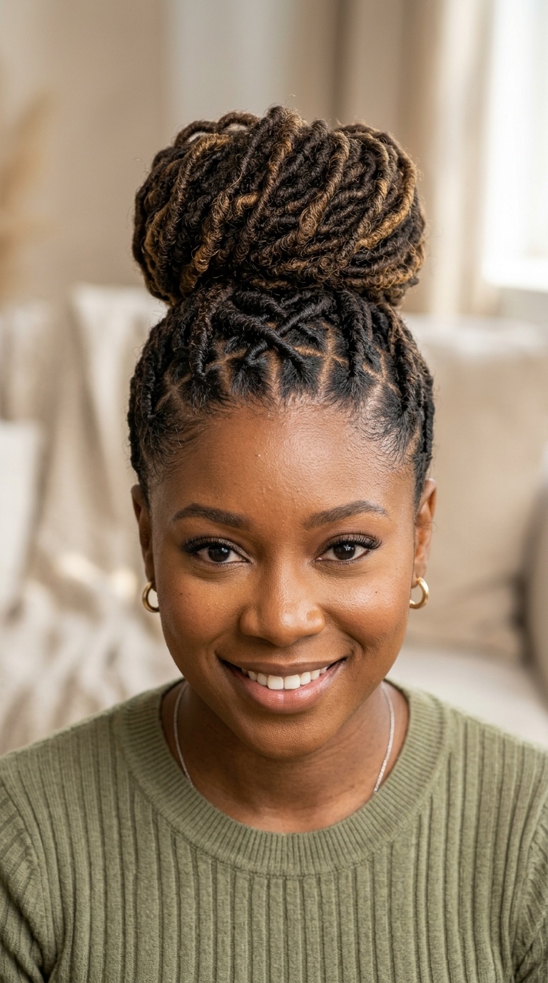 Criss-Cross Frontal Bun