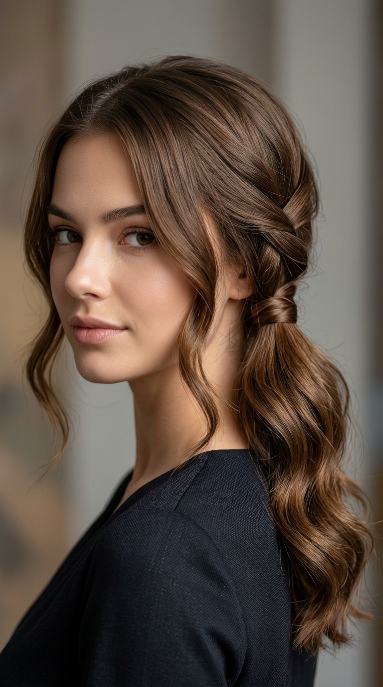 Criss-Cross Low Ponytail