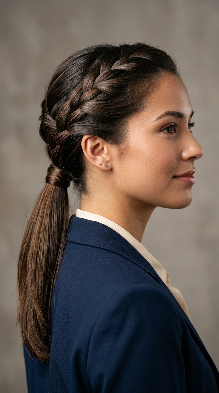Criss-Cross Low Ponytail