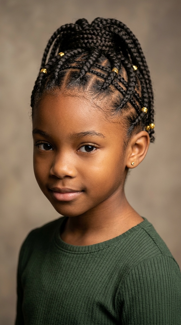 Criss-Cross Overlay Cornrows
