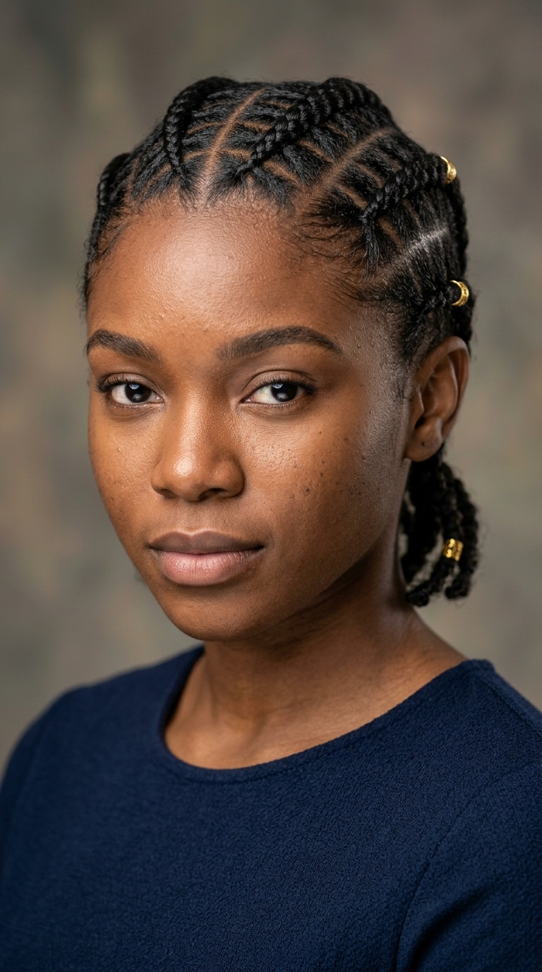 Criss-Cross Pattern Cornrows