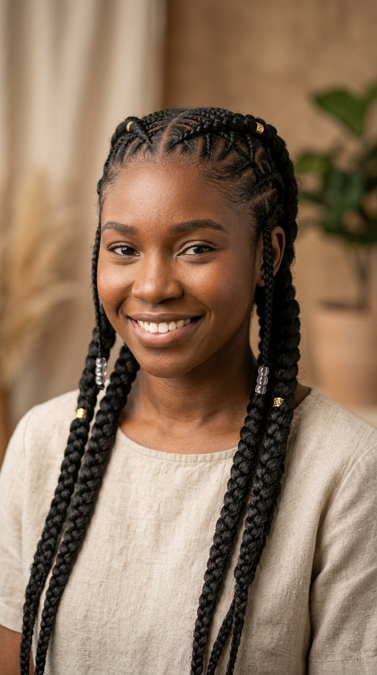 Criss-Cross Pigtail Braids