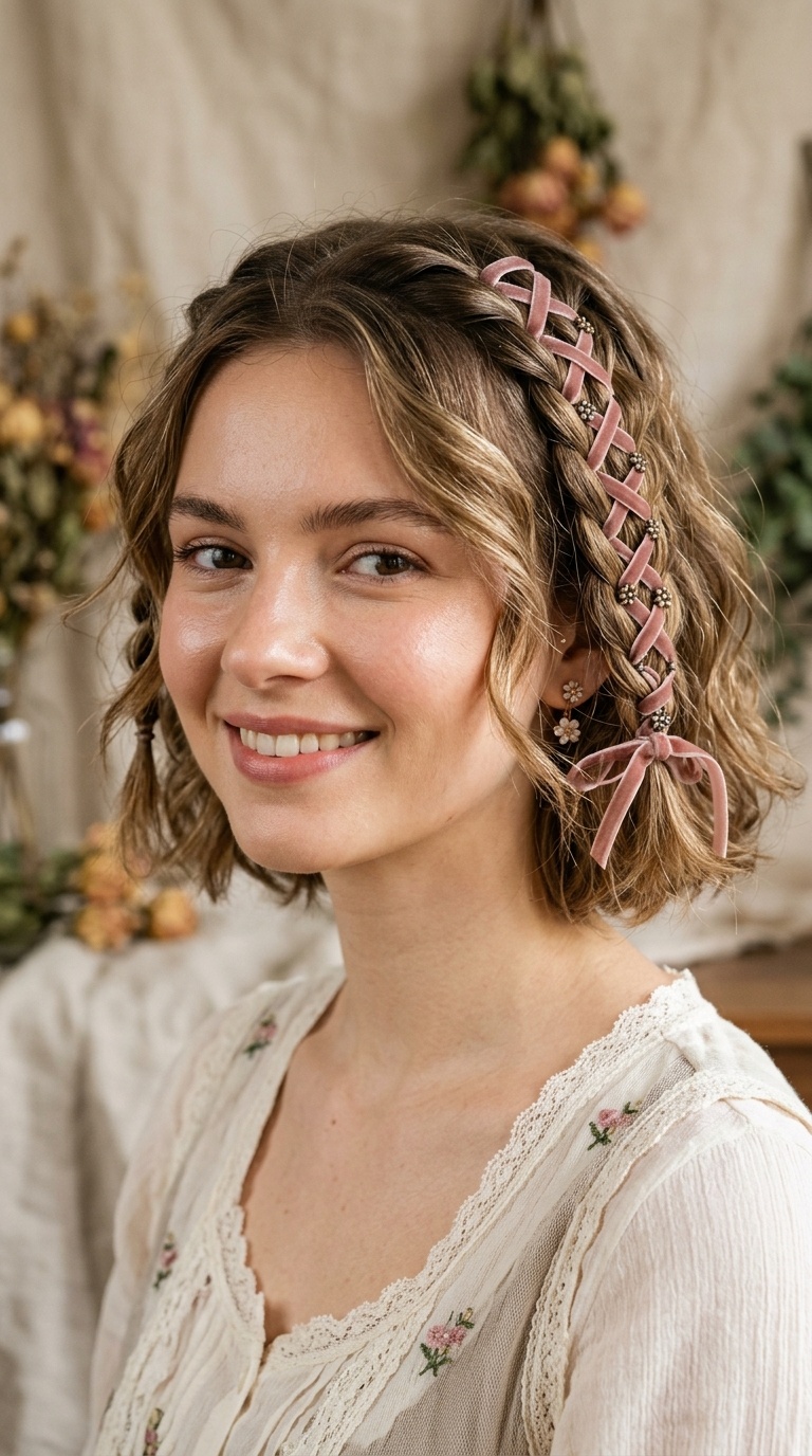 Criss-Cross Ribbon Lacing