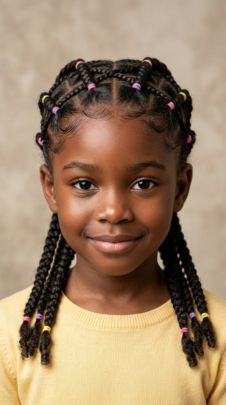 Criss-Cross Rubber Band Braids