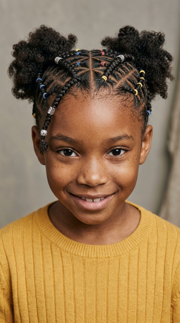 Criss-Cross Rubber Band Braids