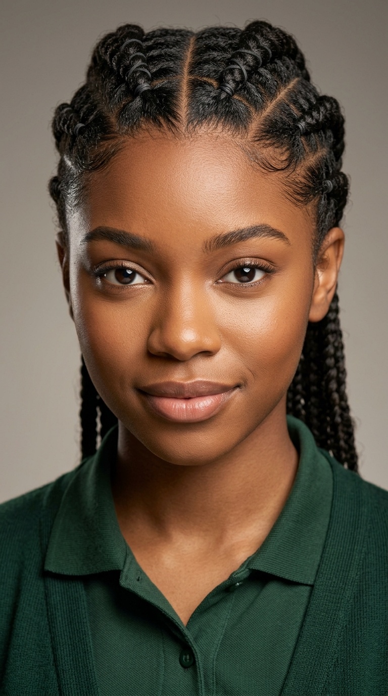 Criss-Cross Rubber Band Braids