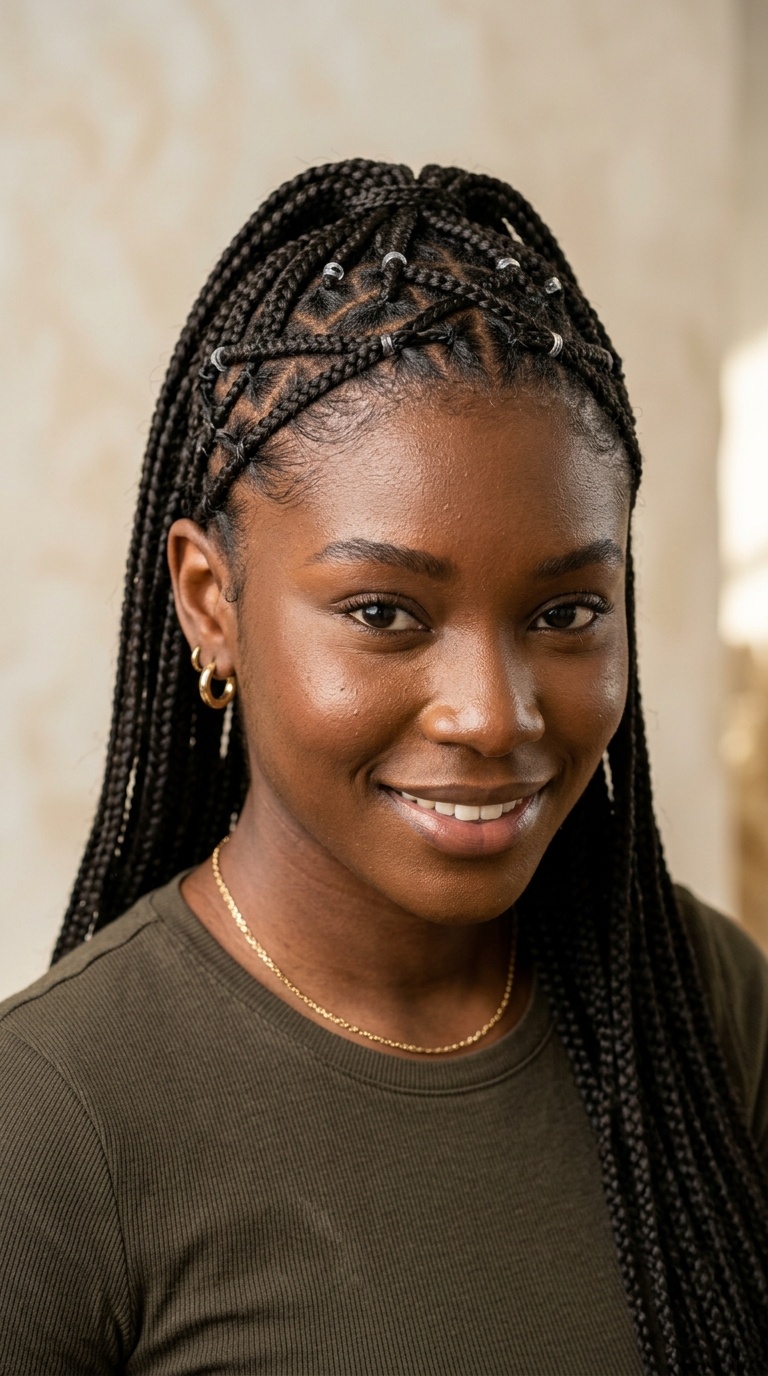 Criss-Cross Rubber Band Braids