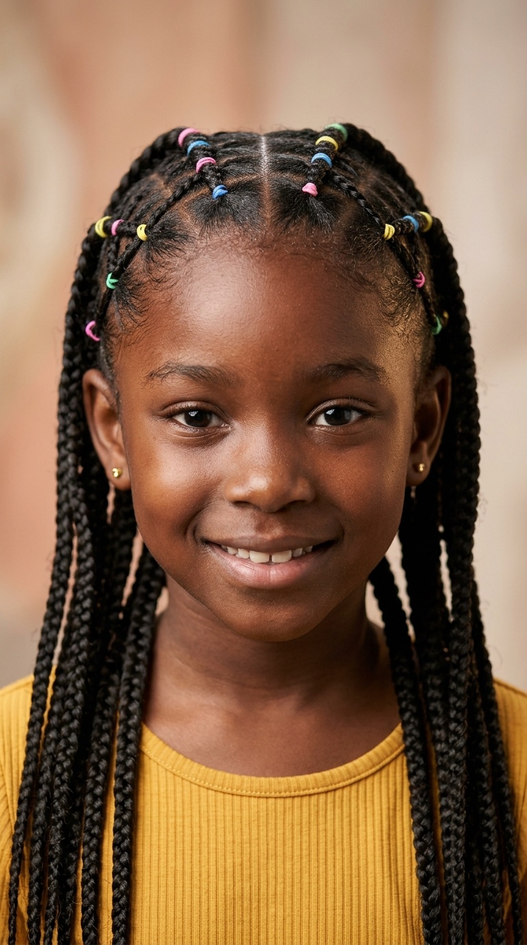 Criss-Cross Rubber Band Braids