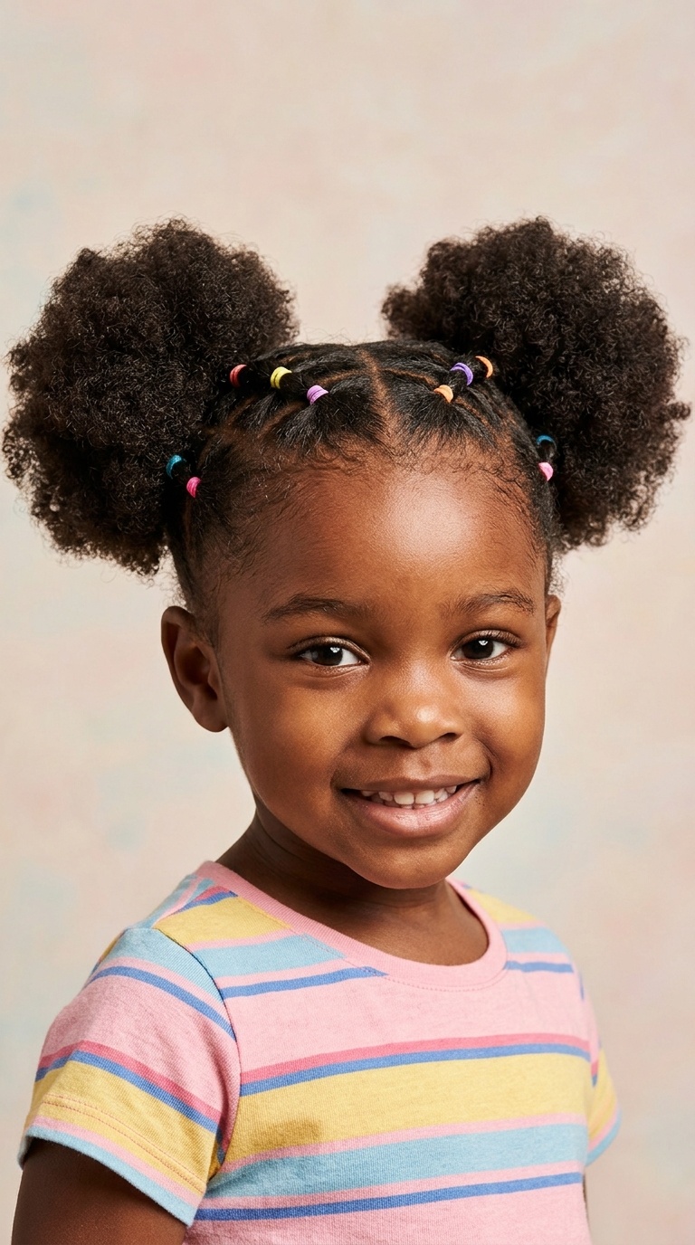 Criss-Cross Rubber Band Puffs