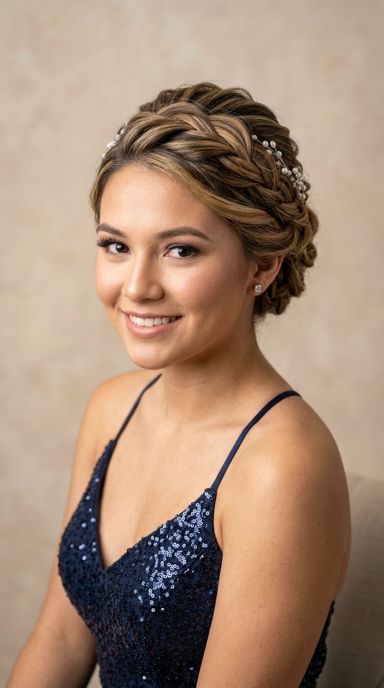 Criss-Cross Twisted Updo