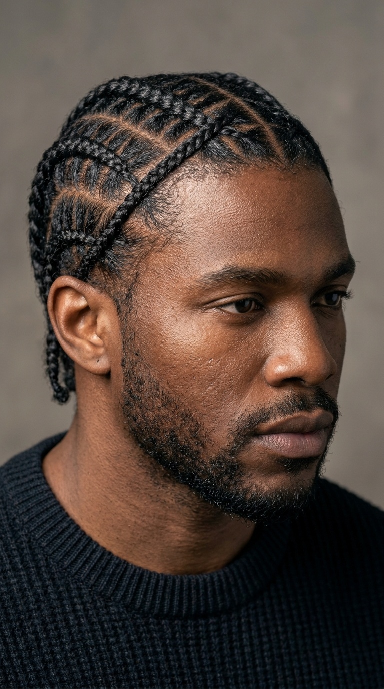 Cross-Over Cornrows