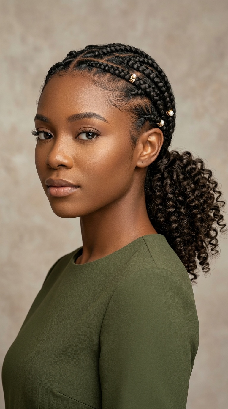 Cross-Over Low Ponytail