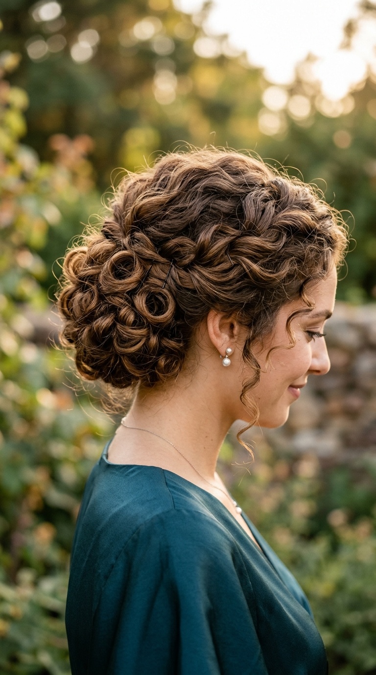 Cross-Pinned Back Updo