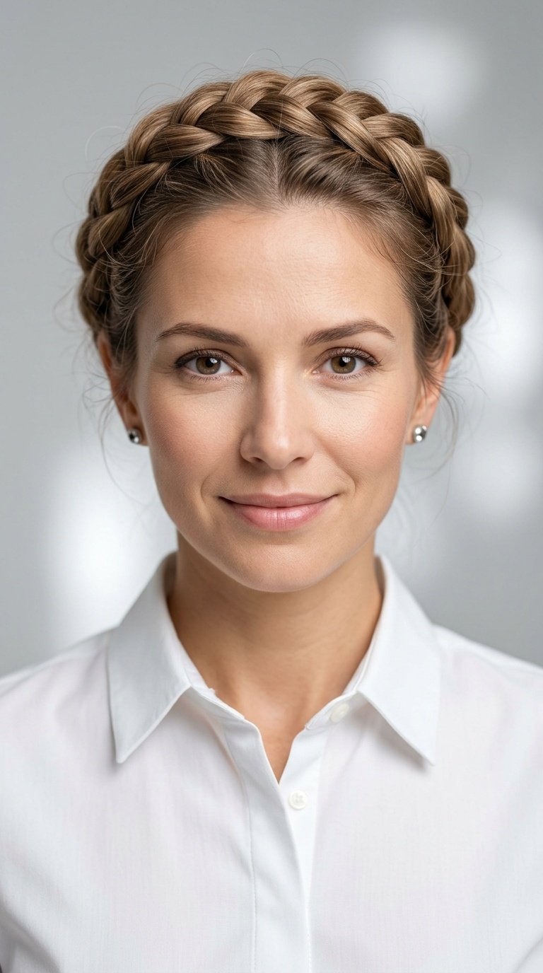 Crown Braid (Milkmaid Braid)