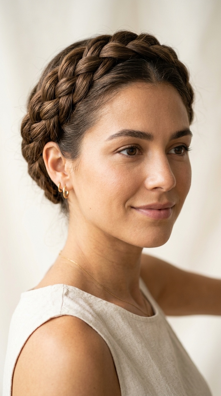 Crown Braid (Milkmaid Braids)