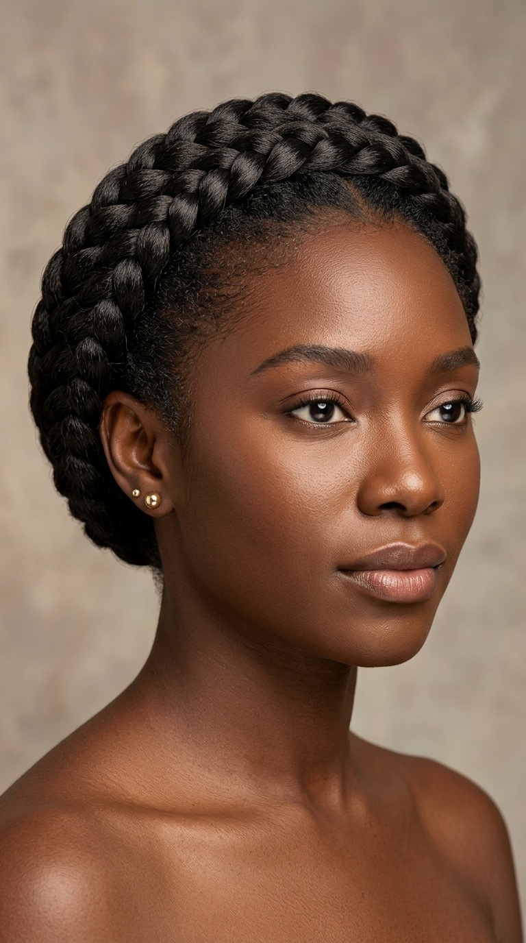 Crown Braid with Extensions