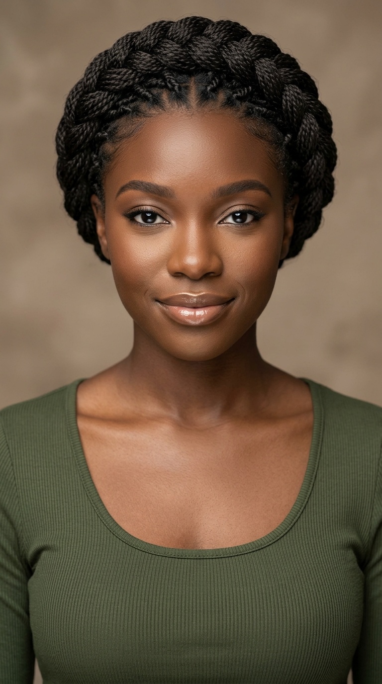 Crown Braid with Mini Twists