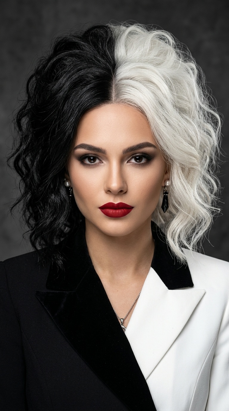 Cruella’s Two-Tone Split
