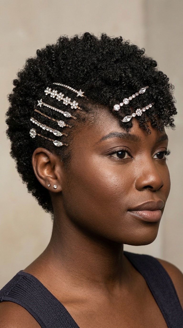Crystal Bobby Pin Stack