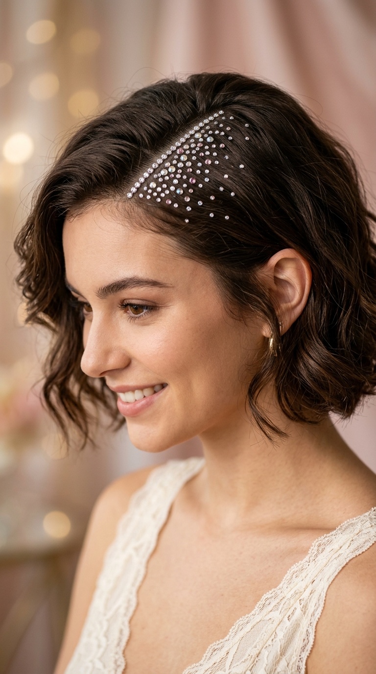 Crystal-Encrusted Parting