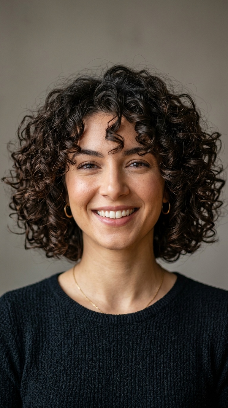 Curly Bob with Volume