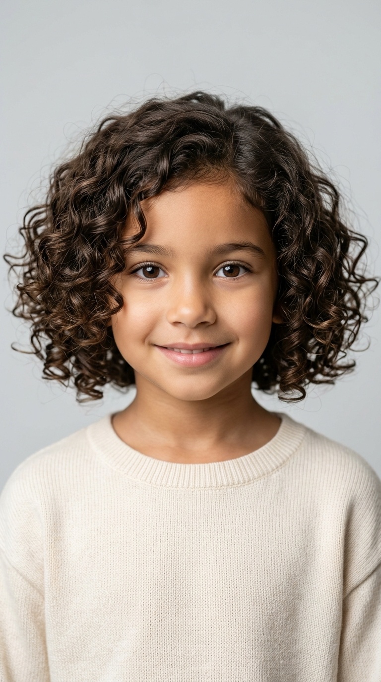 Curly Chin-Length Bob