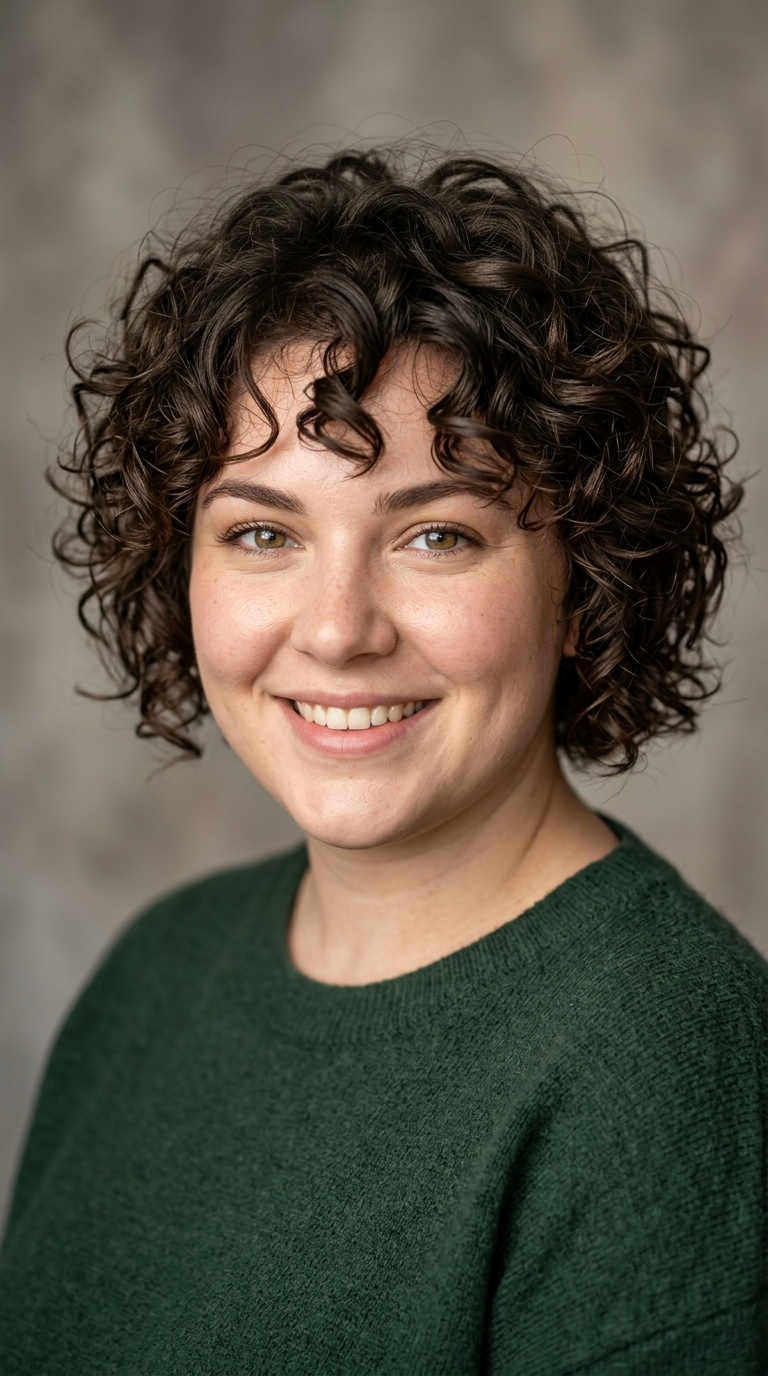 Curly Choppy Crop