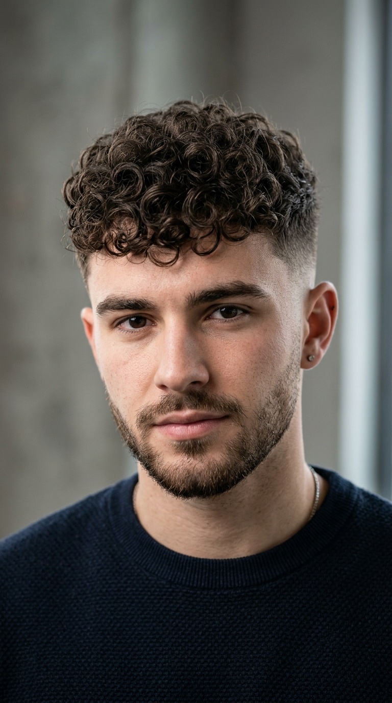 Curly Crop with Mid Taper