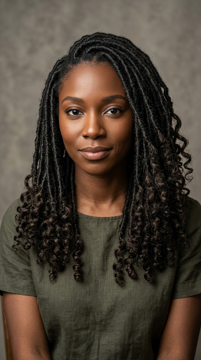 Curly-Ended Bohemian Locs