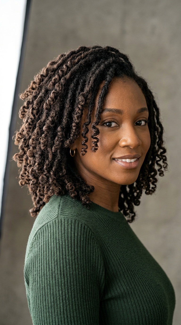 Curly-Ended Locs (Bantu Knot Out)