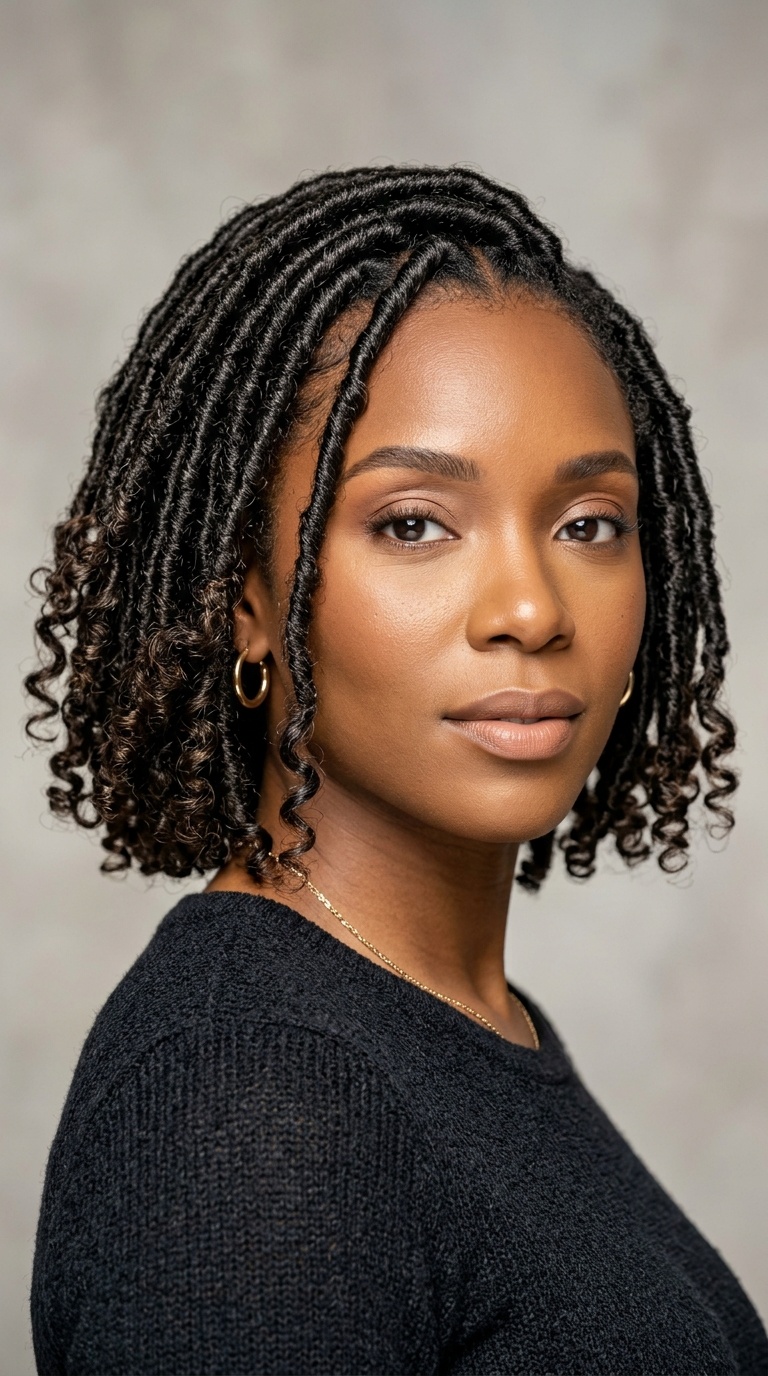 Curly Ends Goddess Bob