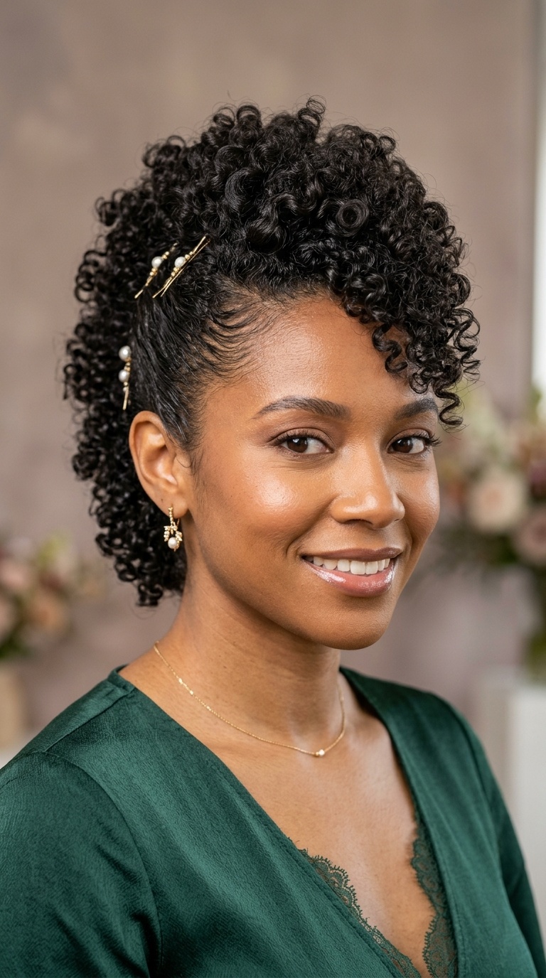 Curly Faux Hawk