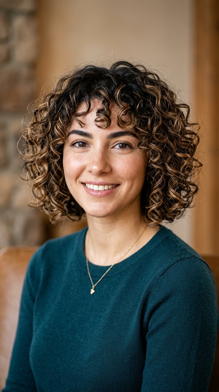 Curly Layered Bob