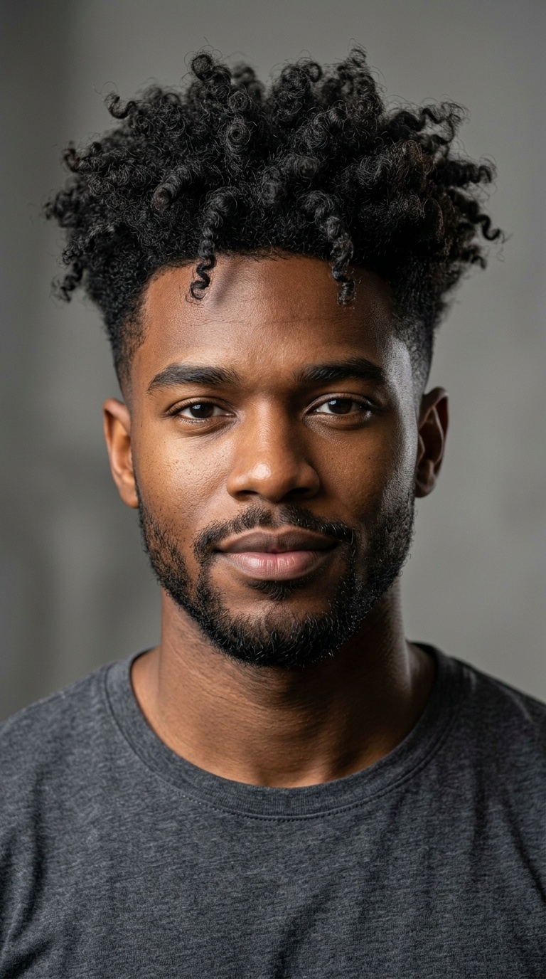 Curly Messy High-Top