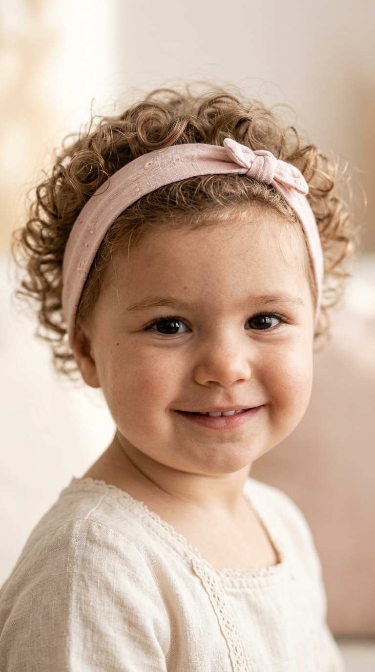 Curly Pixie with Headband