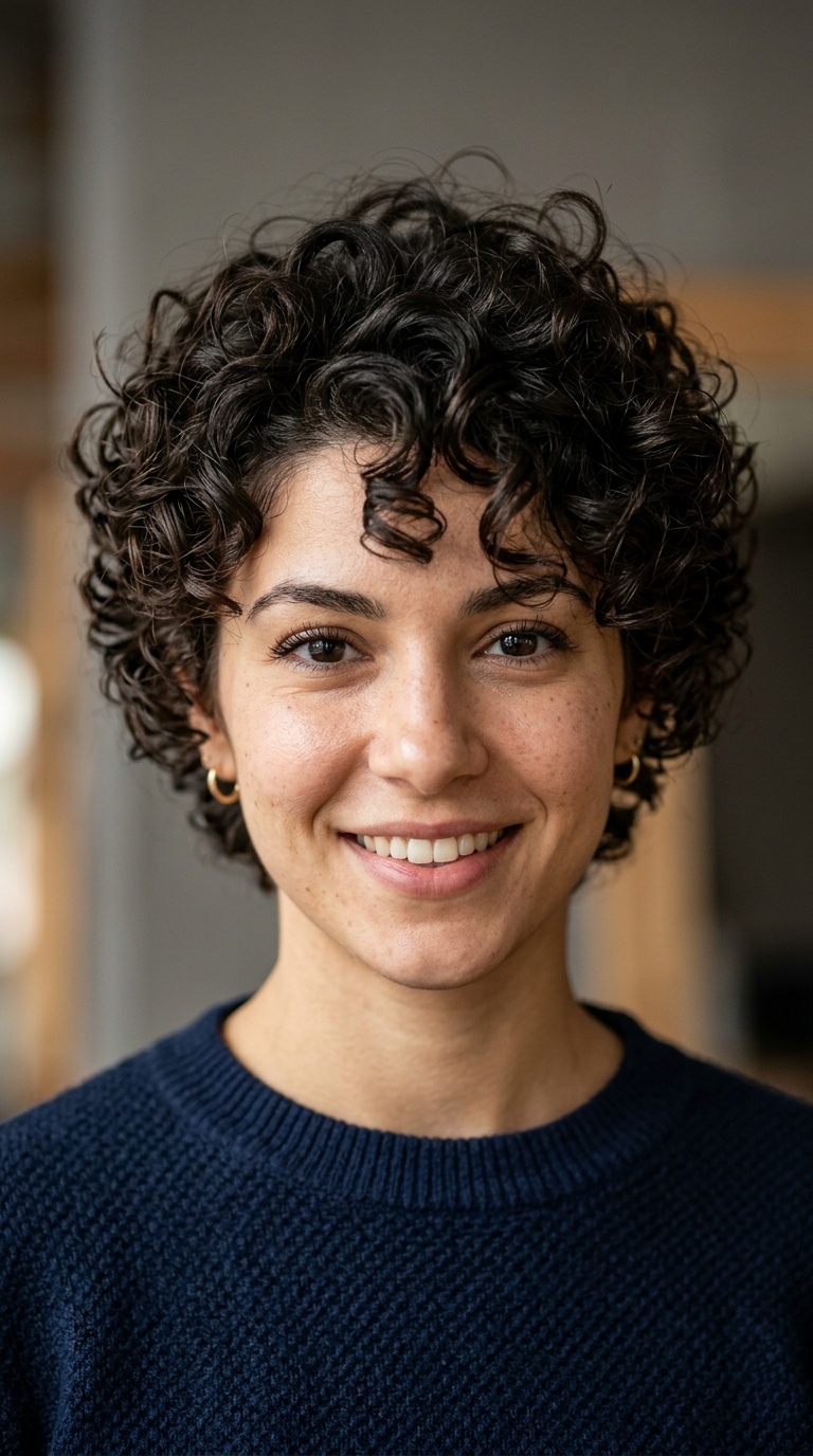 Curly Q-Top Pixie