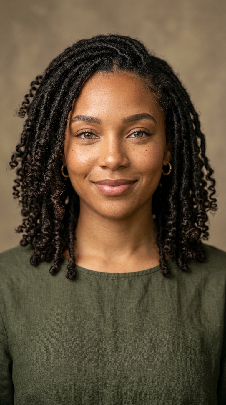 Curly-Tipped Starter Locs