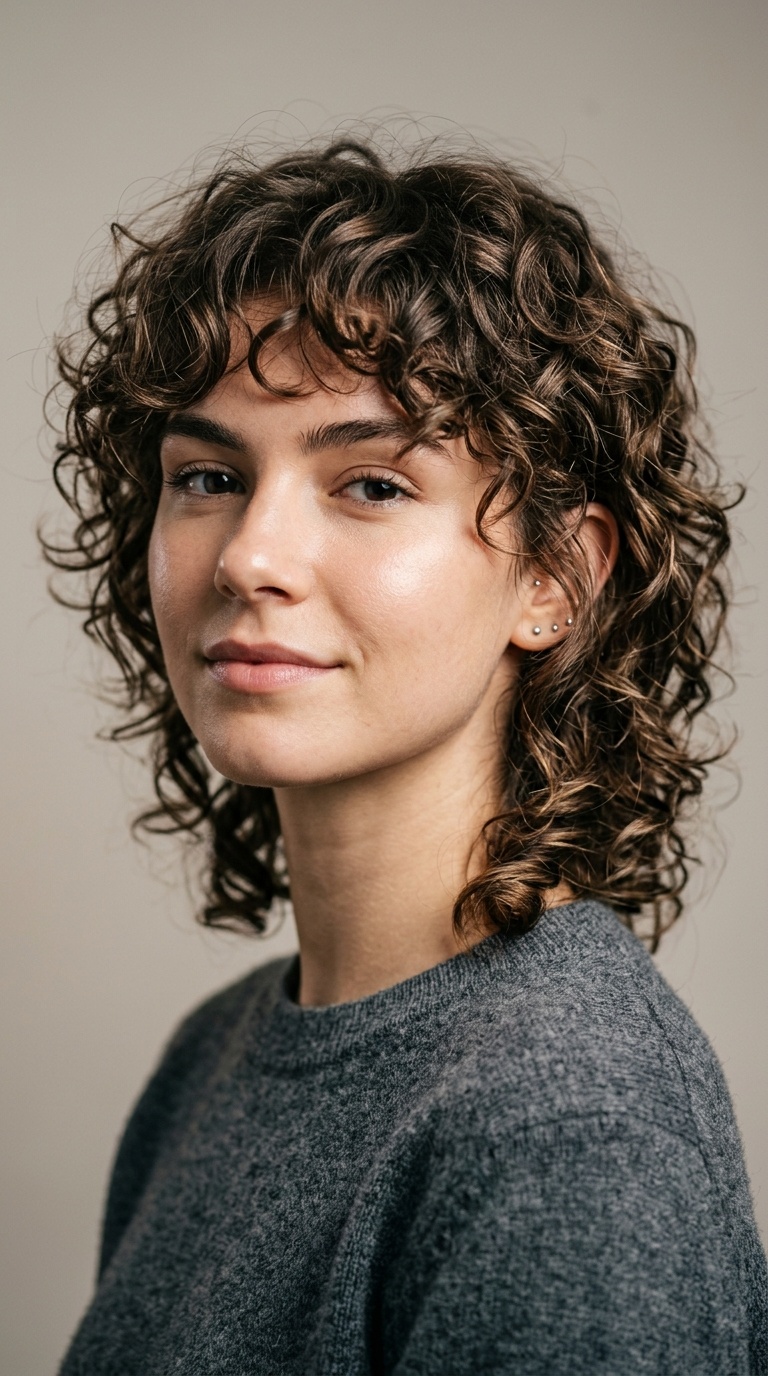 Curly Wolf Cut (Short)