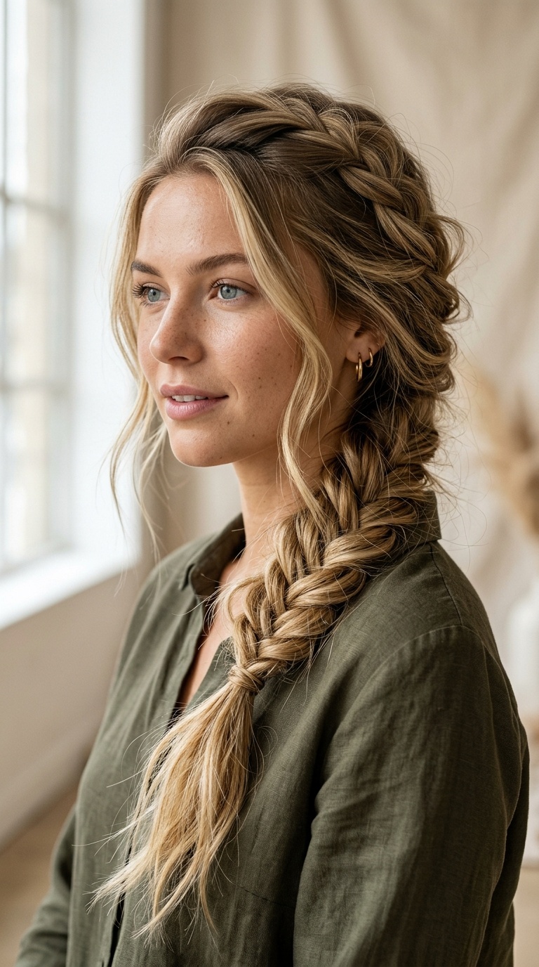 Deconstructed Fishtail Braid
