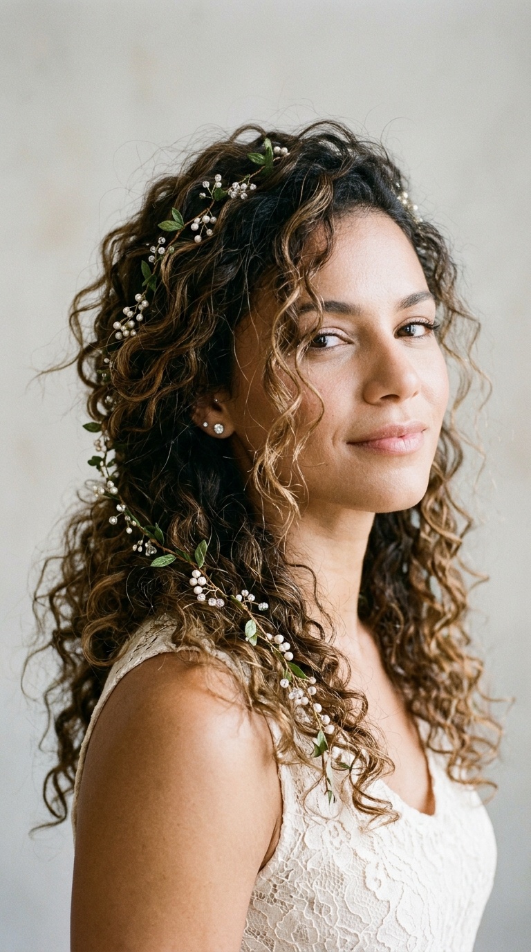 Deconstructed Messy Curls with Vine