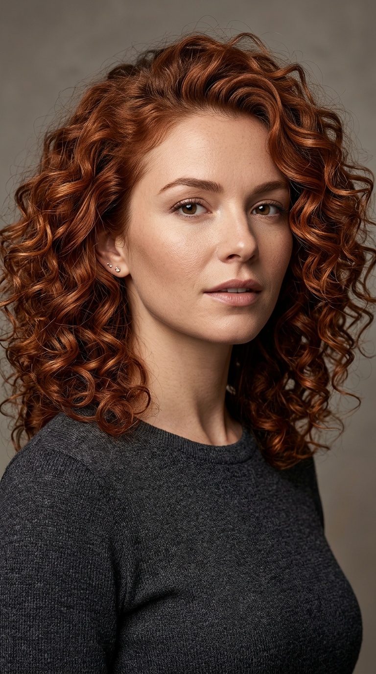 Deep Auburn Copper Curls