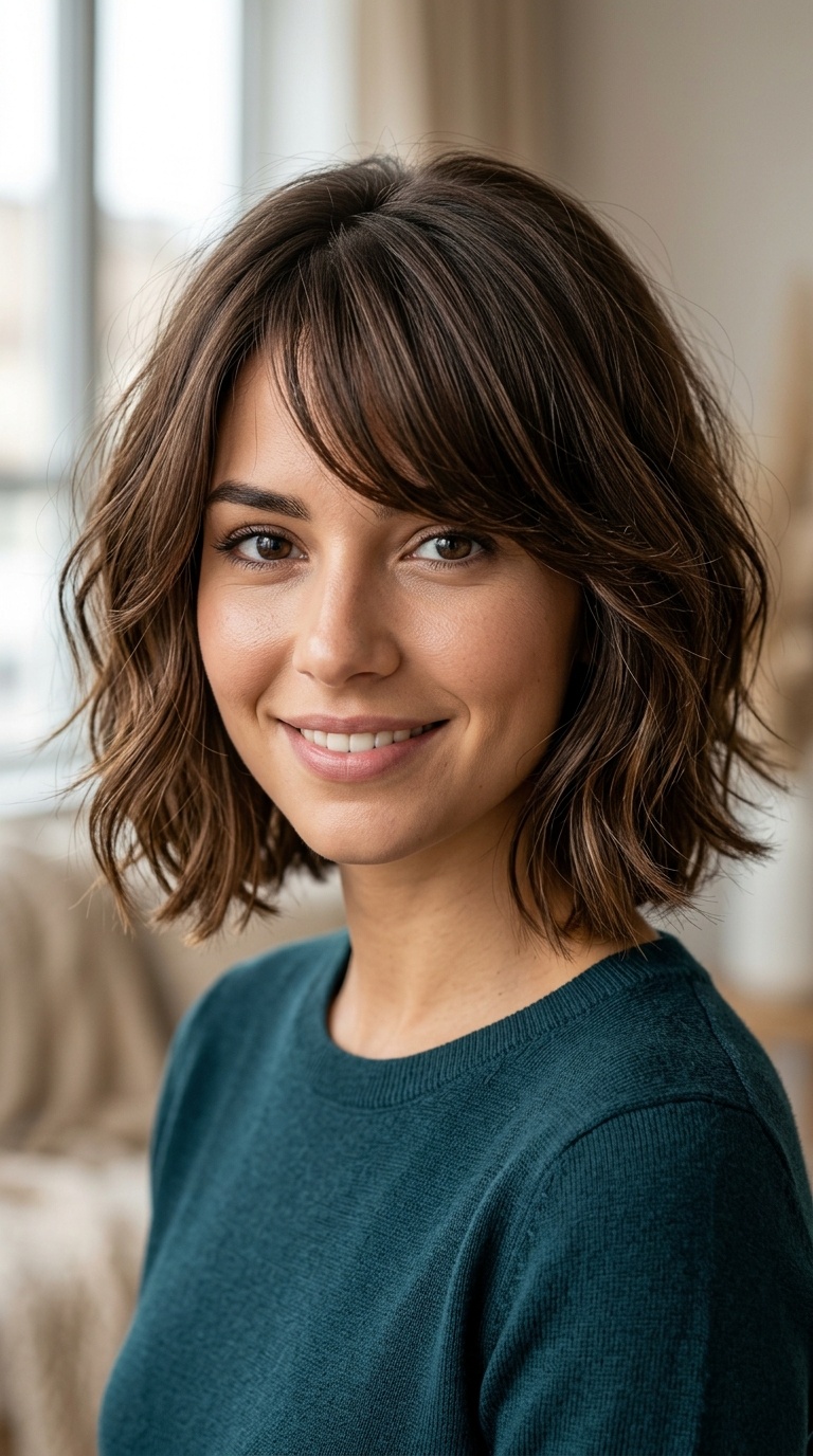 Deep Side Fringe Bob