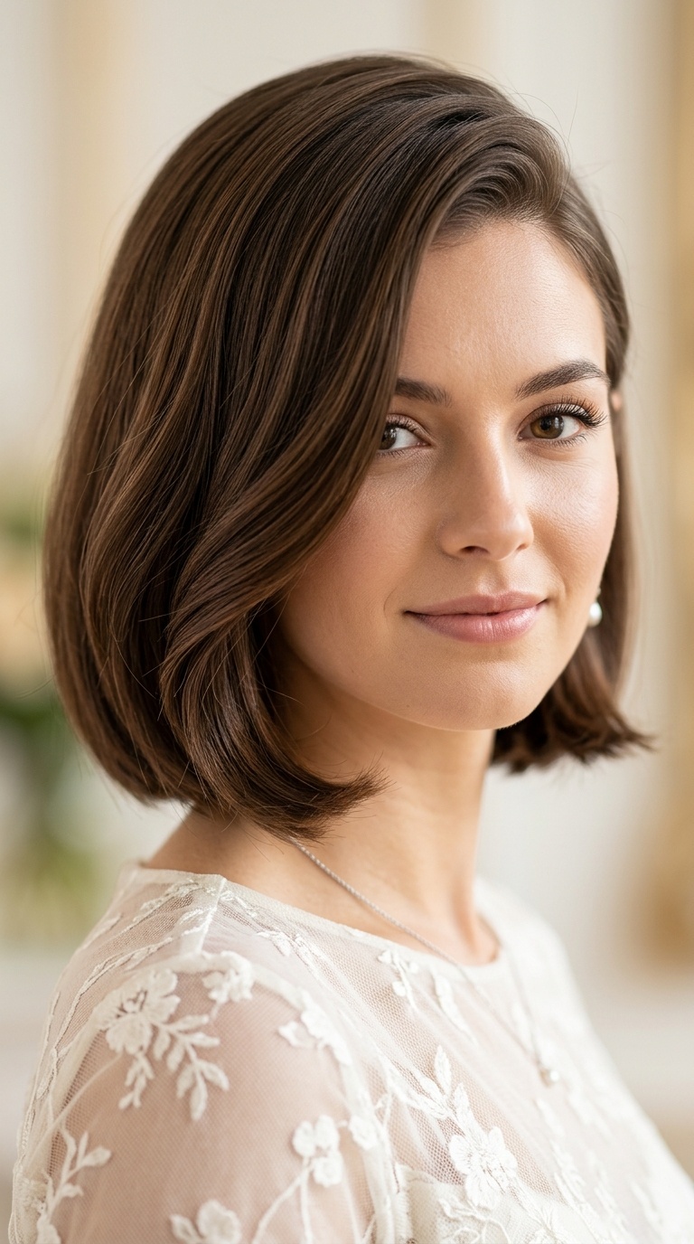 Deep Side Part Bob