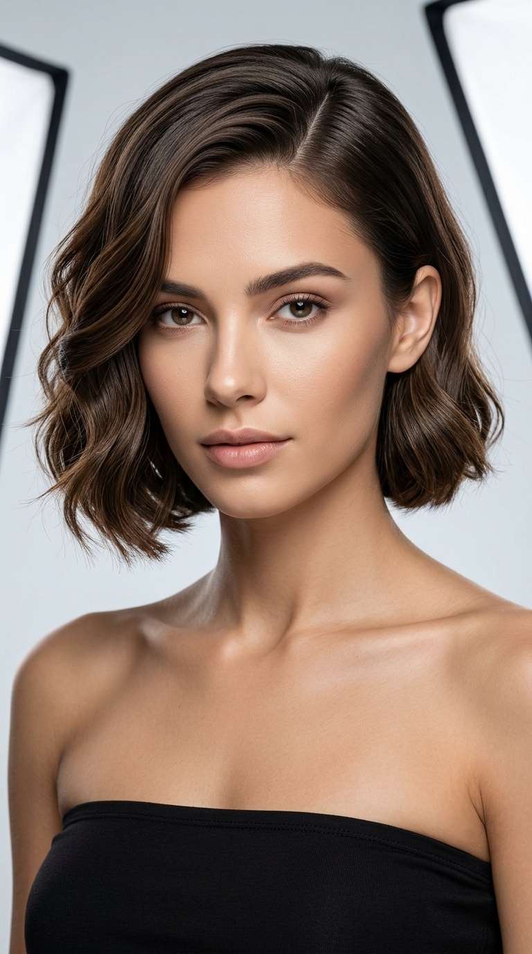 Deep Side Part Bob